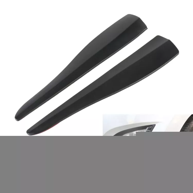 1 Pair Car Solid Color Silicone Bumper Strip, Style: Short, Solid Color