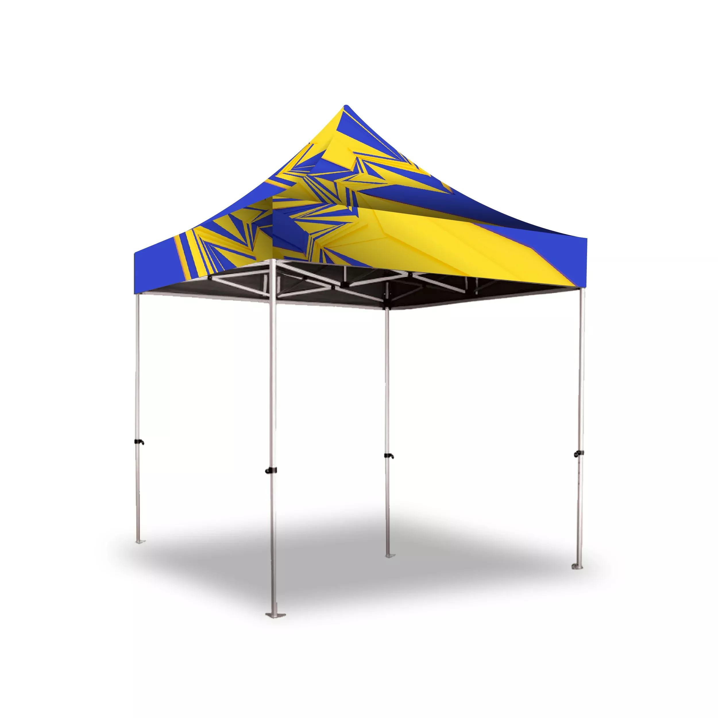 Gazebo 2 x 2m, UV Print, Economy Steel, Complete ( Single Sided )