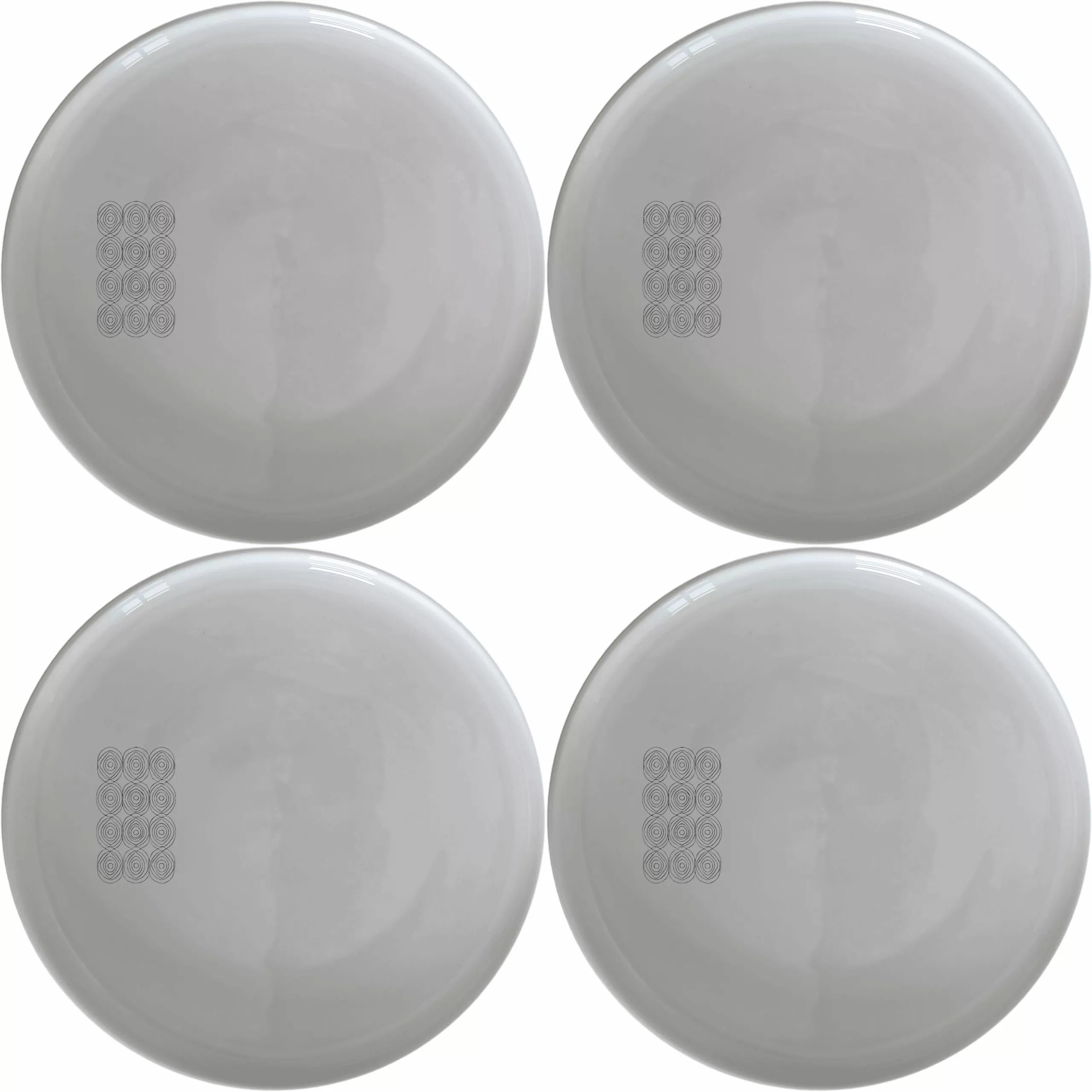 Zulu Beadwork Traditional Pattern Design Dinner Plate Set of 4 - Range 2